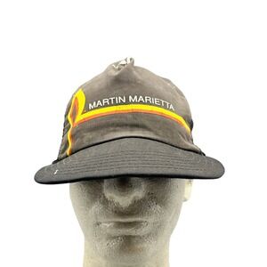 Martin Marietta Vintage Made USA Trucker Hat 80s Industrial Cap Retro Workwear